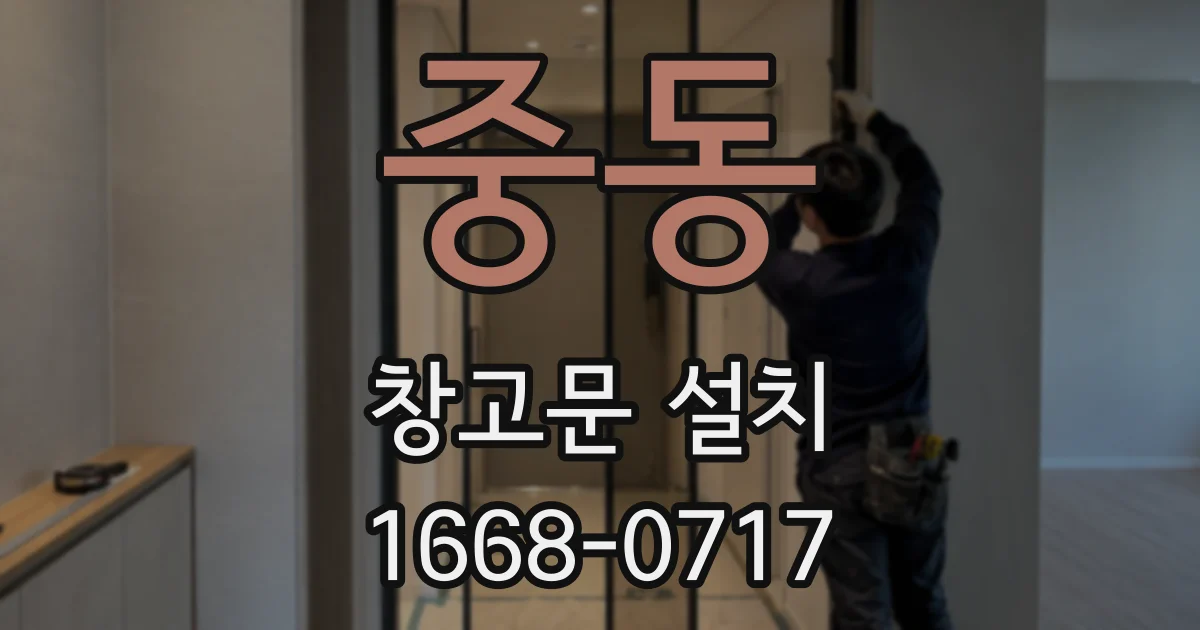 중동 창고문 설치