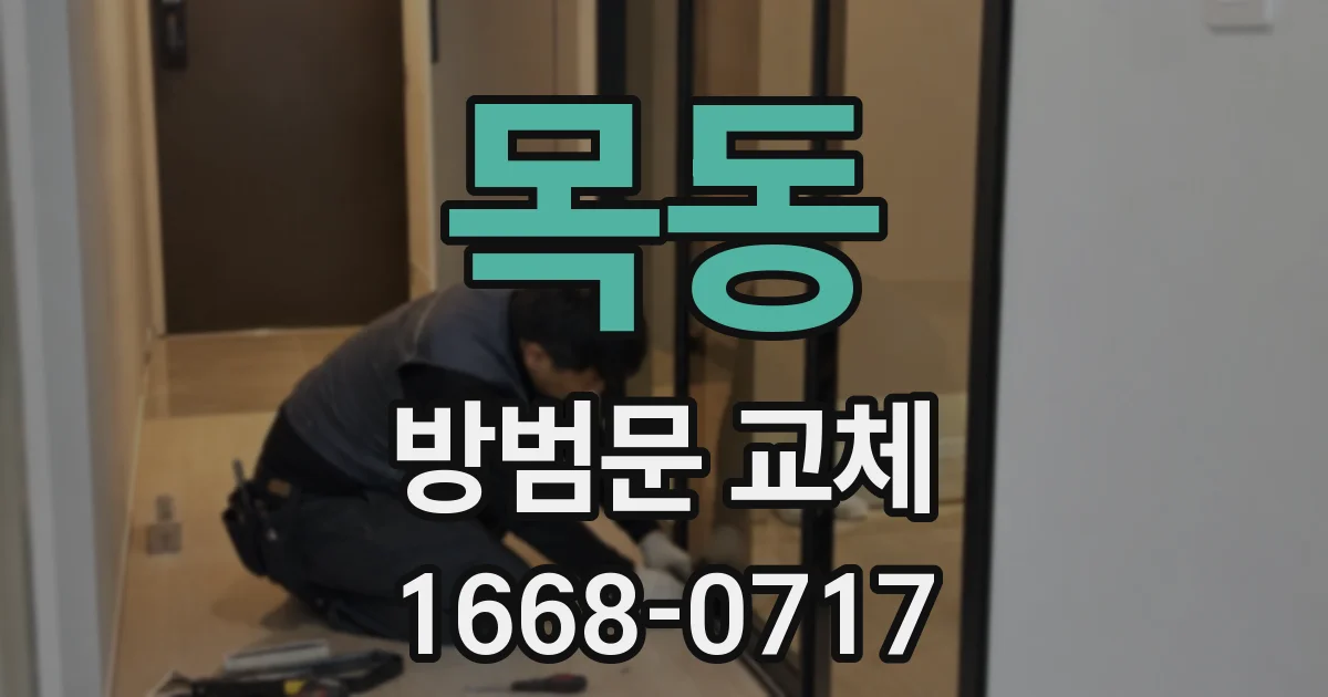 목동 방범문 교체