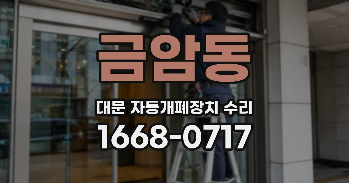 금암동 대문 자동개폐장치 수리