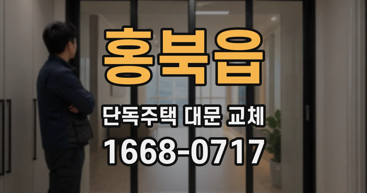 홍북읍 단독주택 대문 교체