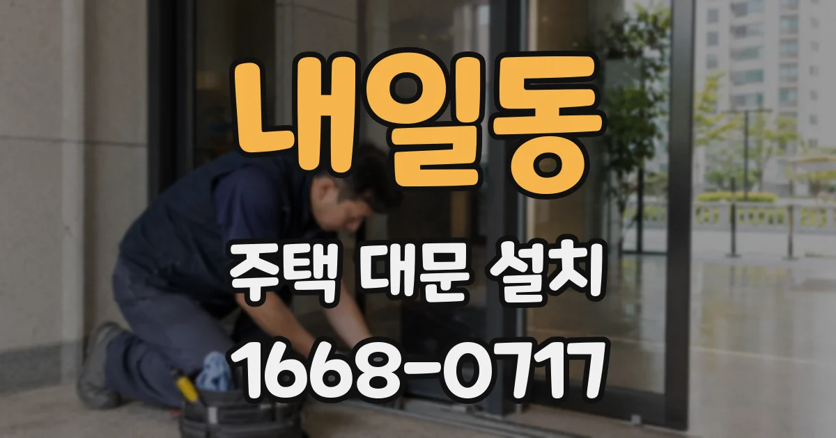 내일동 주택 대문 설치