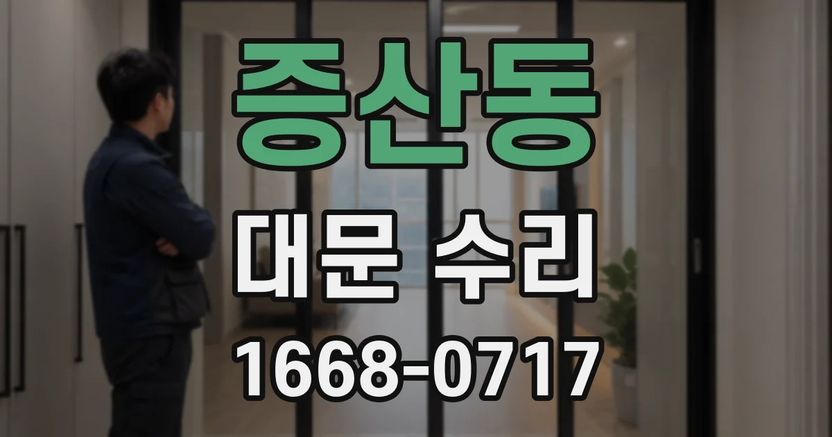 증산동 대문 수리