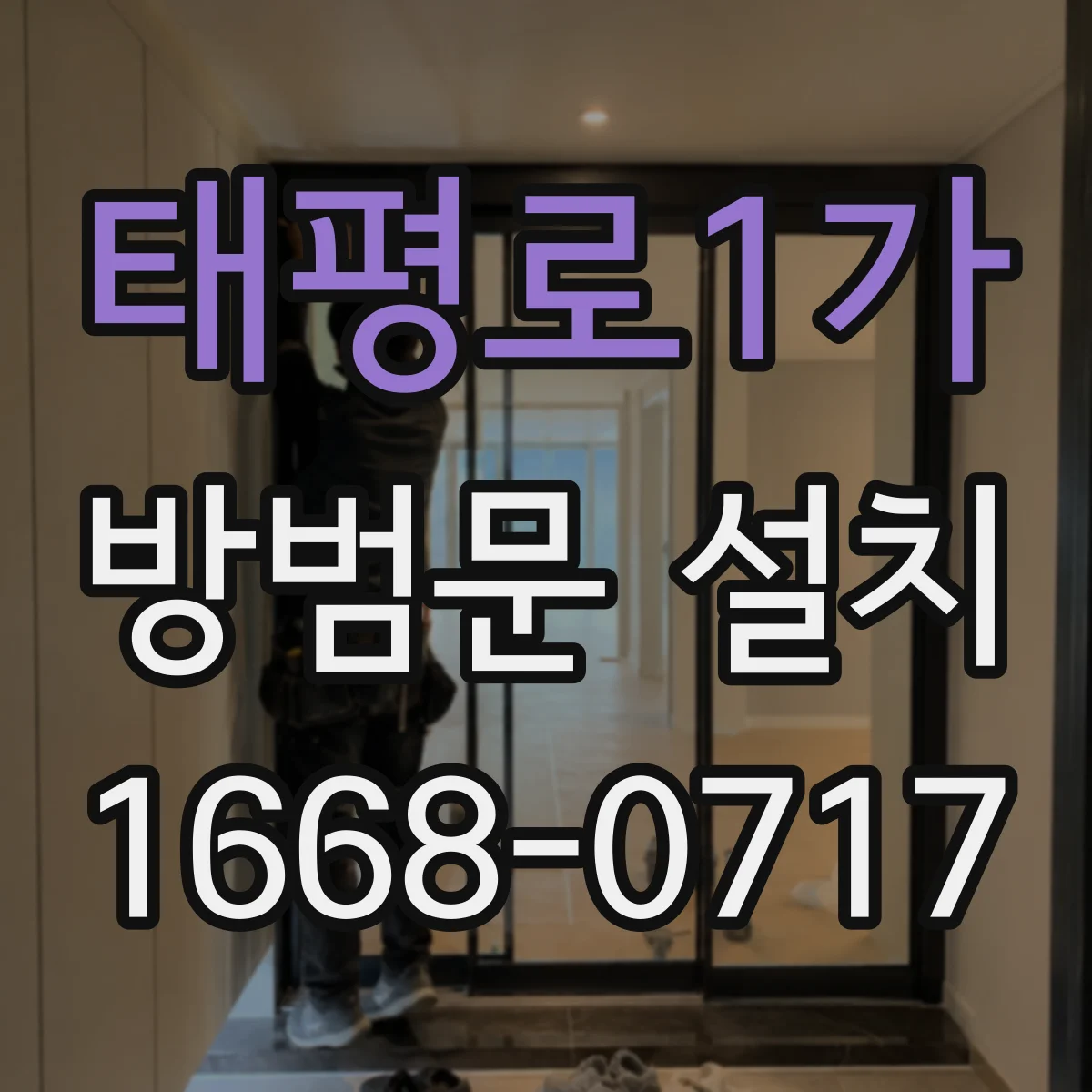 태평로1가 방범문 설치