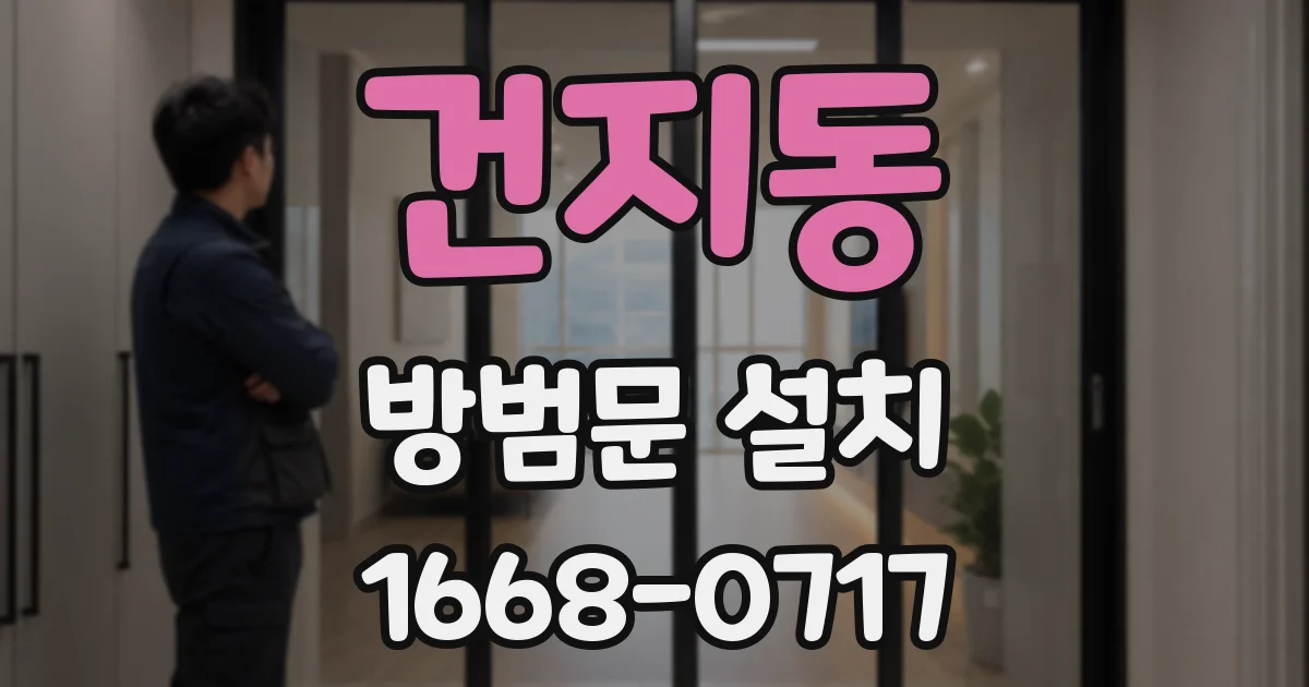 건지동 방범문 설치