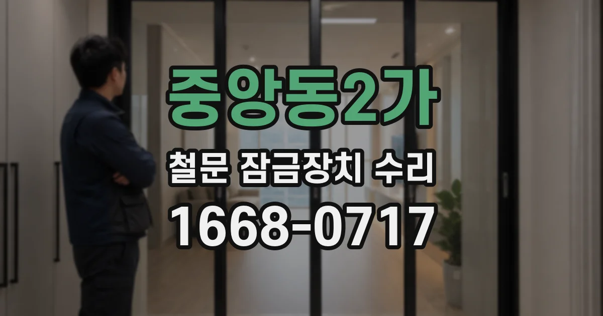 중앙동2가 철문 잠금장치 수리