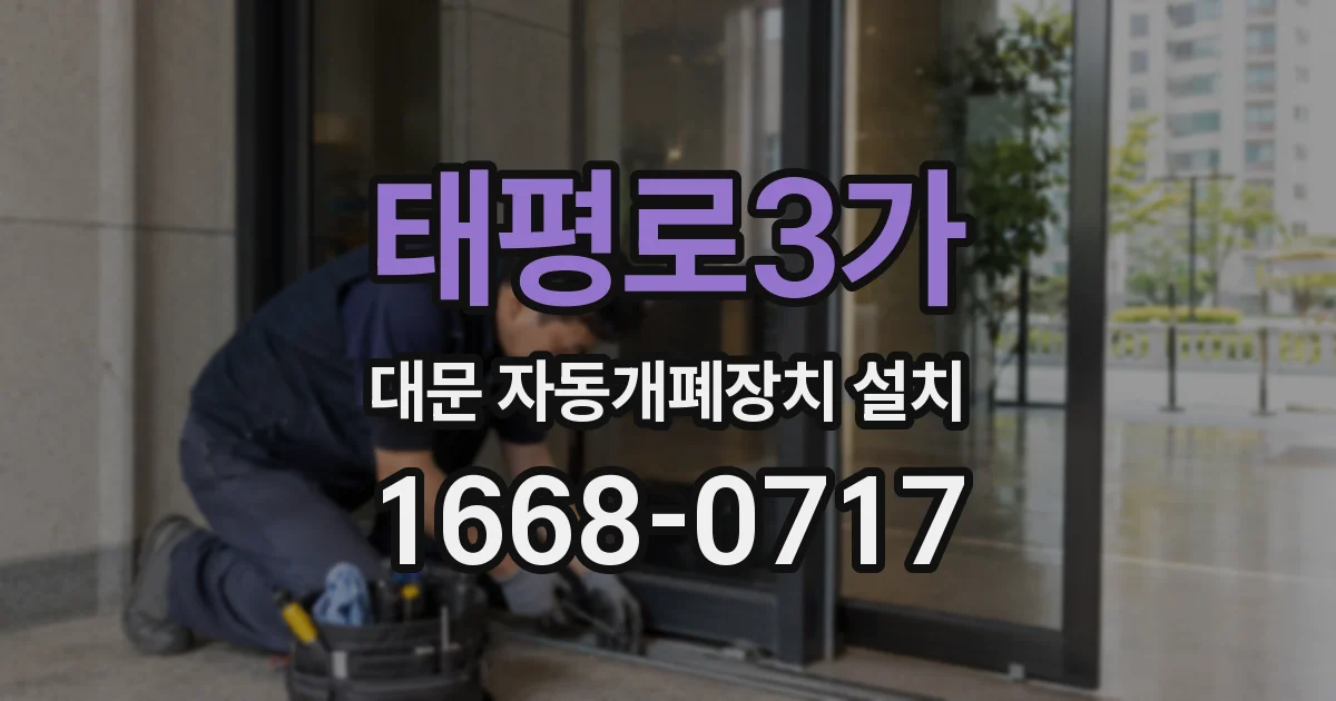 태평로3가 대문 자동개폐장치 설치