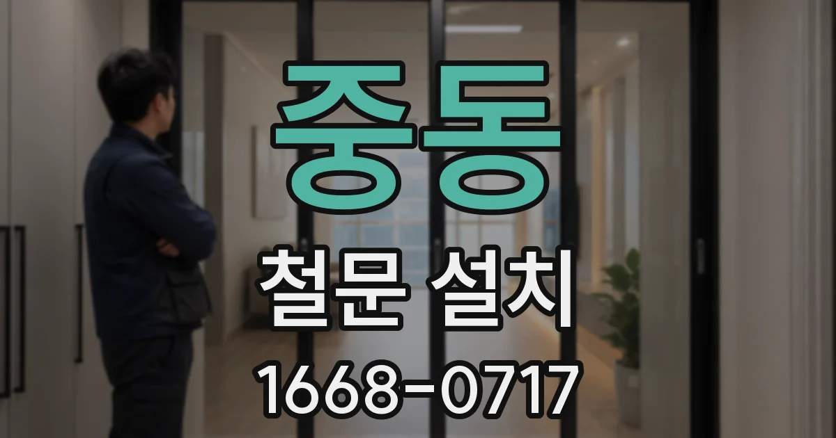 중동 철문 설치