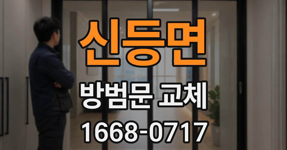 신등면 방범문 교체