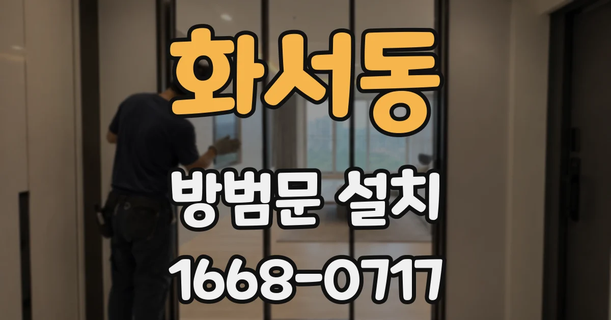 화서동 방범문 설치