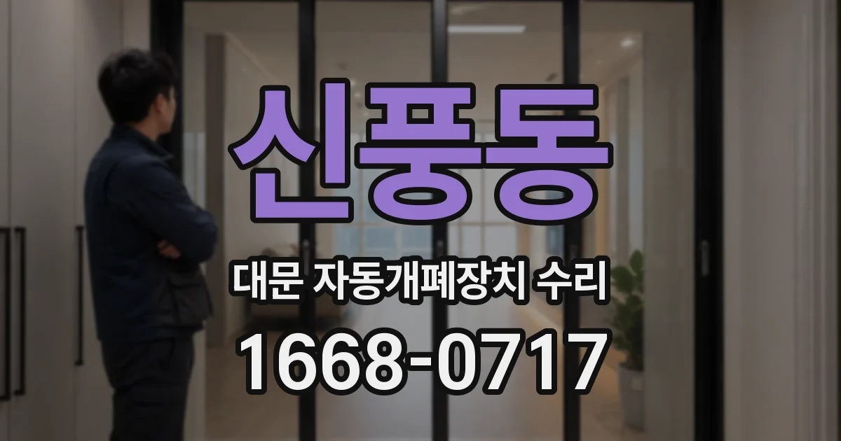 신풍동 대문 자동개폐장치 수리