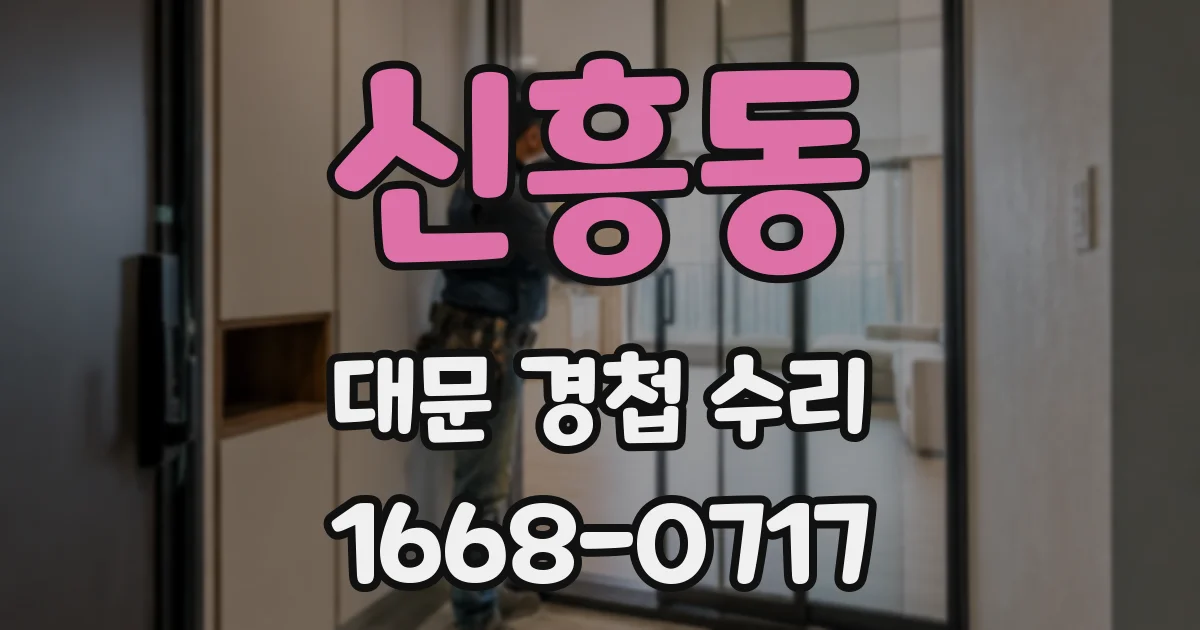 신흥동 대문 경첩 수리