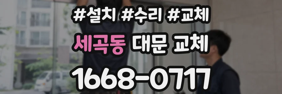 세곡동 대문 교체