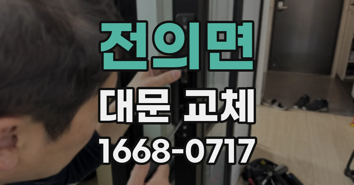 전의면 대문 교체