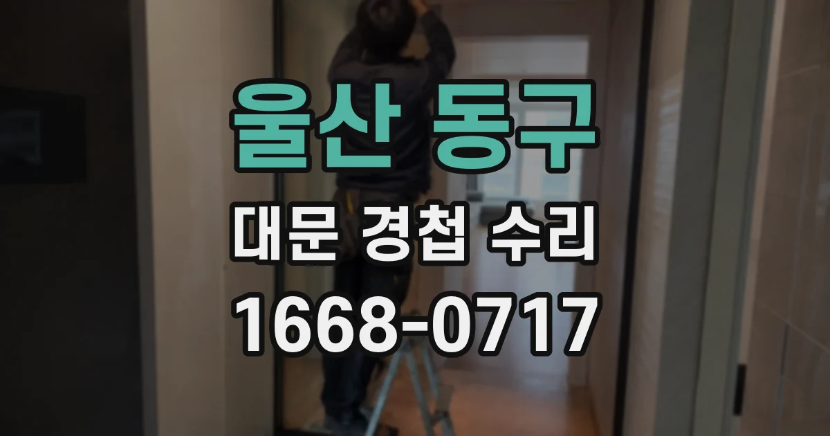 울산 동구 대문 경첩 수리