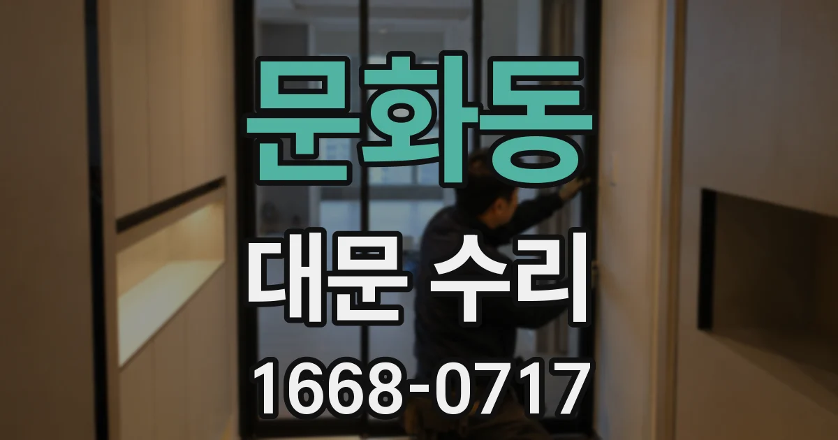문화동 대문 수리