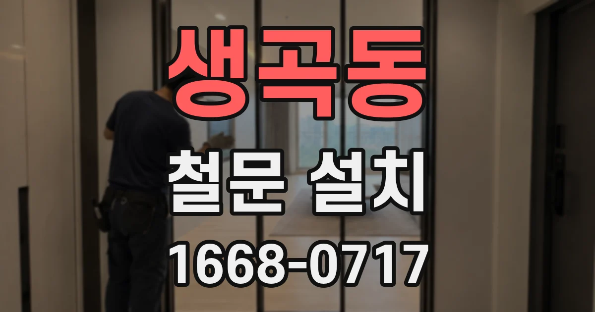 생곡동 철문 설치