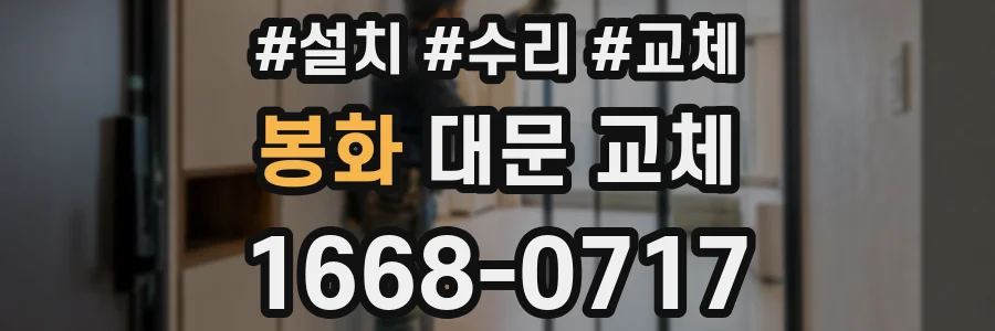 봉화 대문 교체