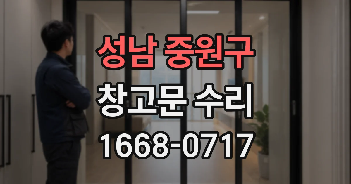 성남 중원구 창고문 수리