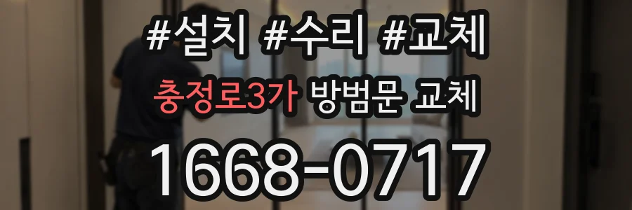 충정로3가 방범문 교체