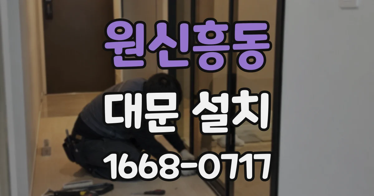 원신흥동 대문 설치