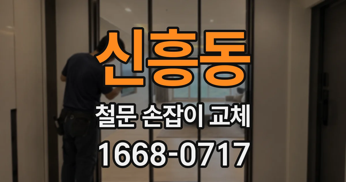 신흥동 철문 손잡이 교체