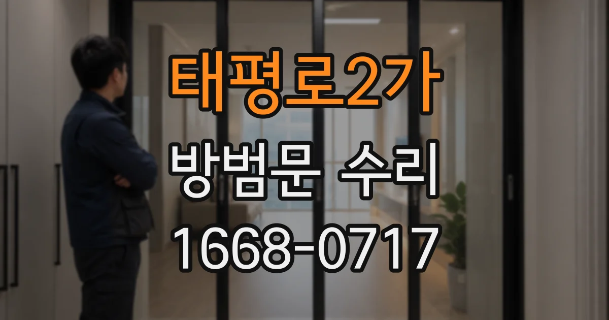 태평로2가 방범문 수리