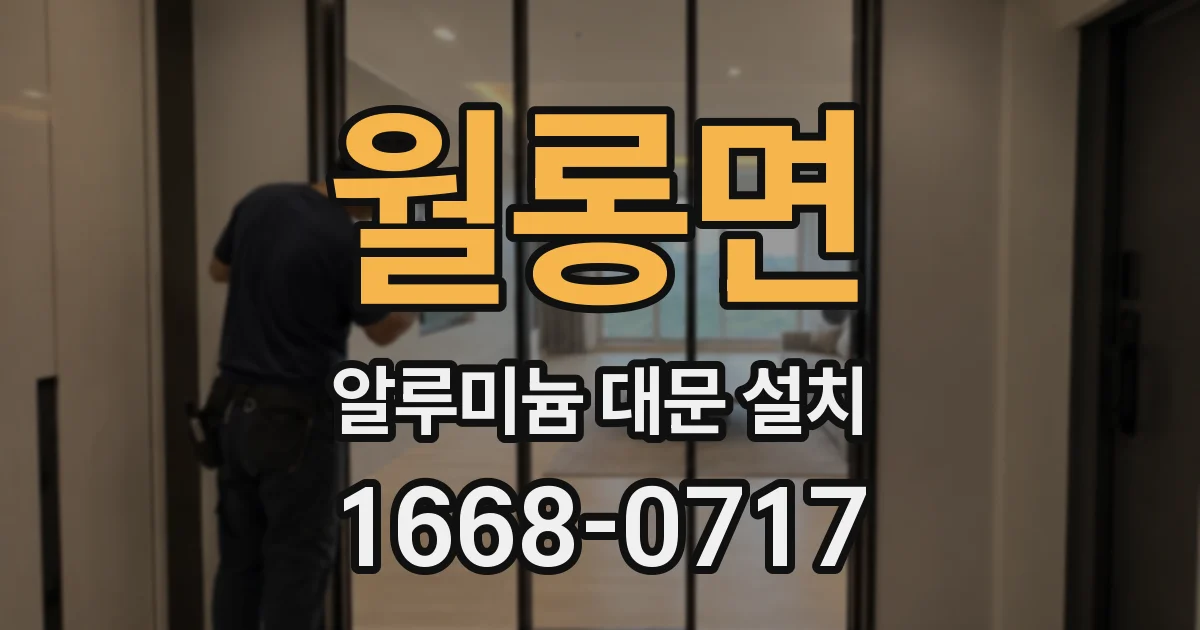 월롱면 알루미늄 대문 설치