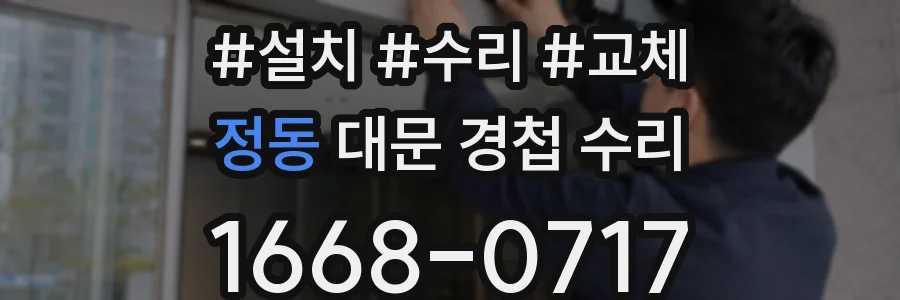 정동 대문 경첩 수리