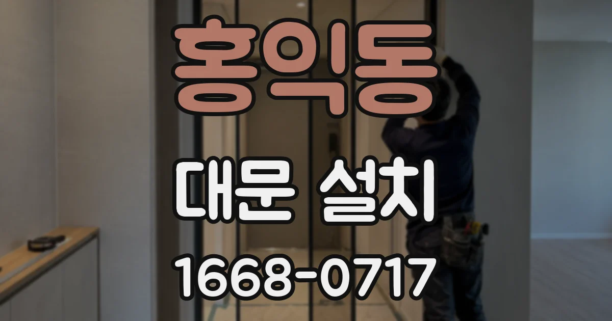 홍익동 대문 설치