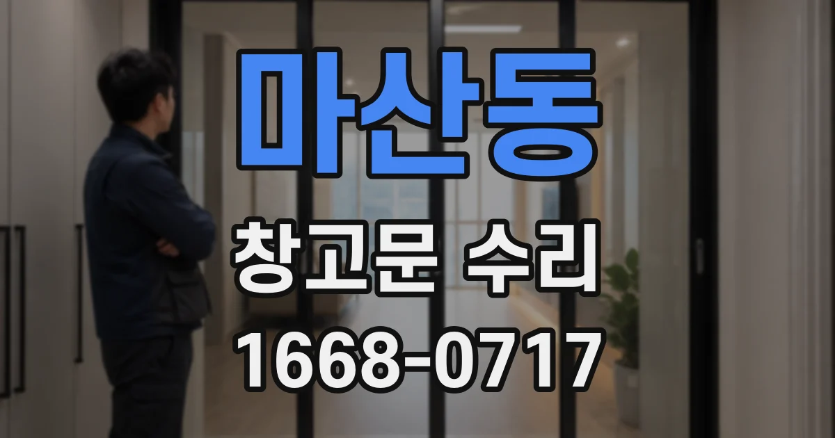 마산동 창고문 수리