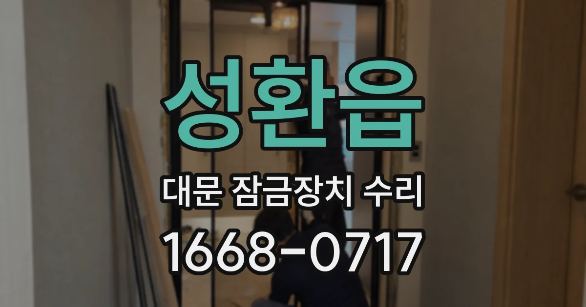 성환읍 대문 잠금장치 수리