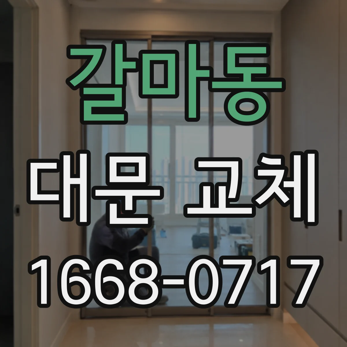 갈마동 대문 교체