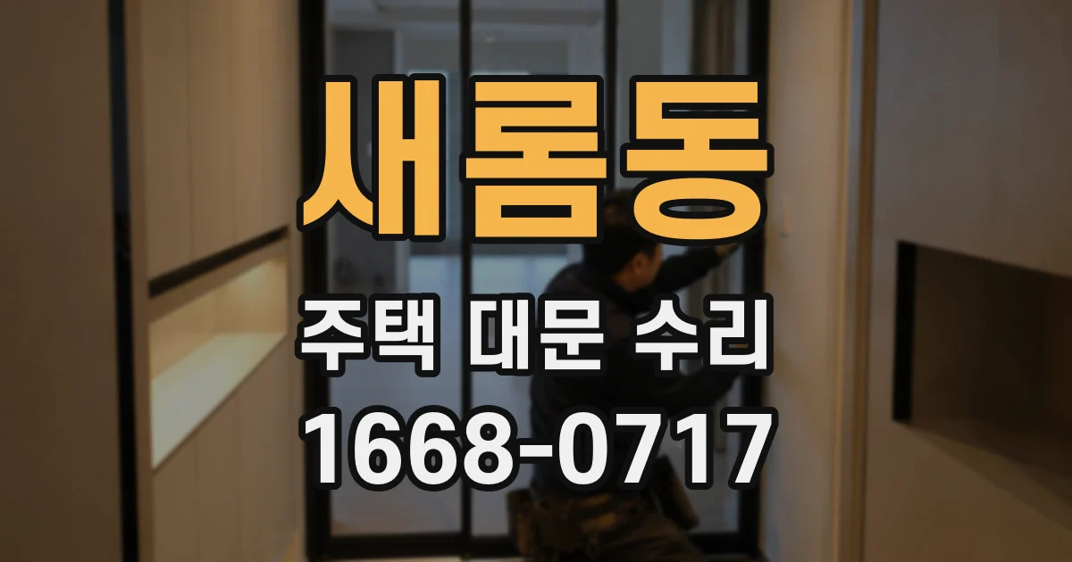 새롬동 주택 대문 수리