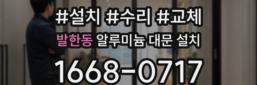 발한동 알루미늄 대문 설치