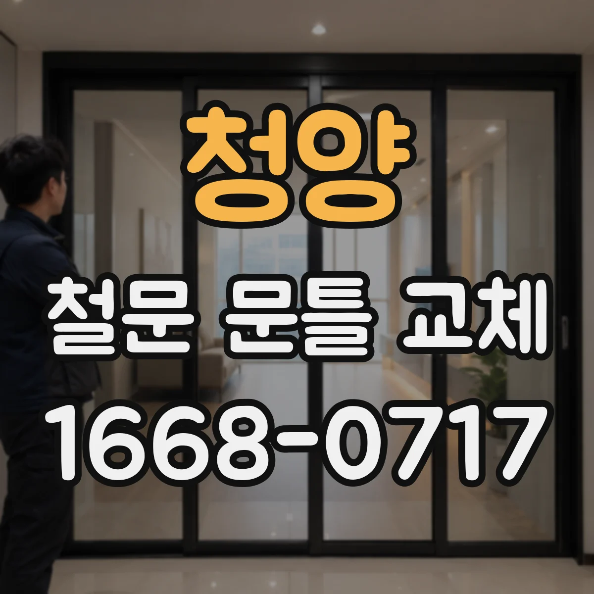 청양 철문 문틀 교체