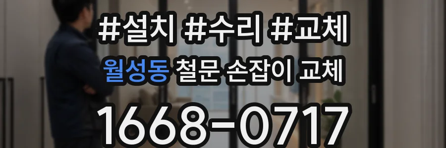 월성동 철문 손잡이 교체