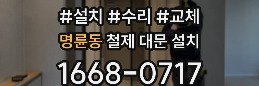 명륜동 철제 대문 설치