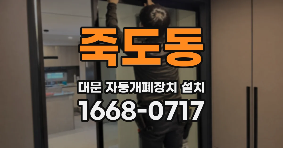 죽도동 대문 자동개폐장치 설치
