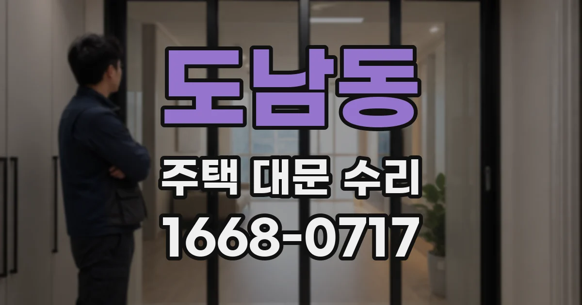 도남동 주택 대문 수리