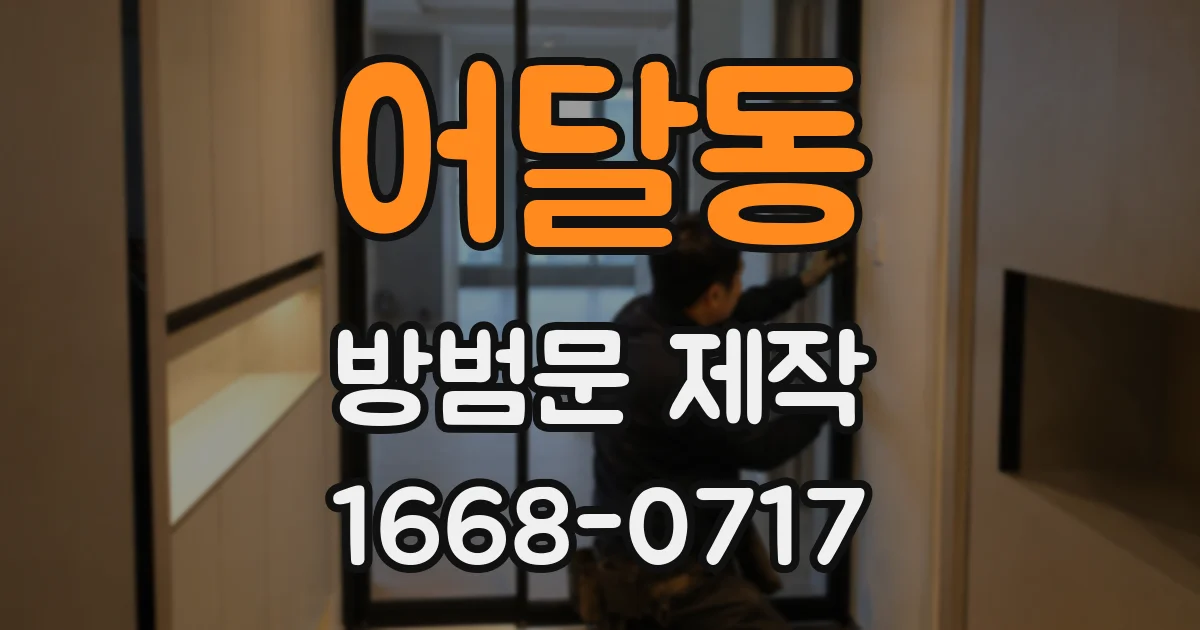 어달동 방범문 제작