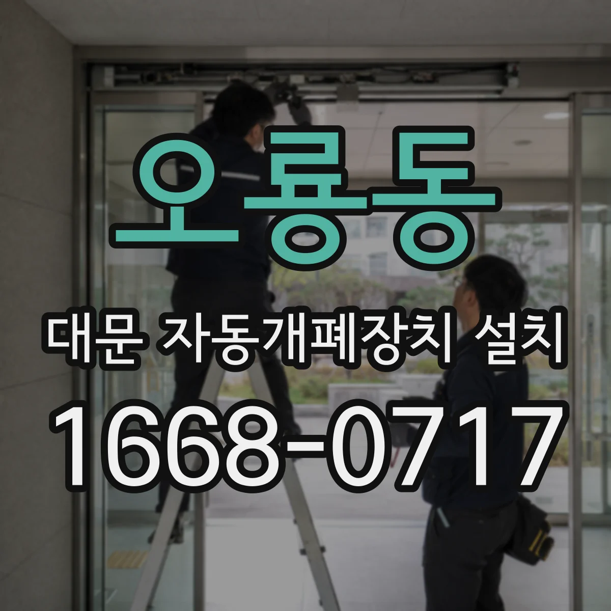오룡동 대문 자동개폐장치 설치