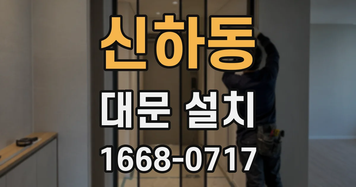 신하동 대문 설치