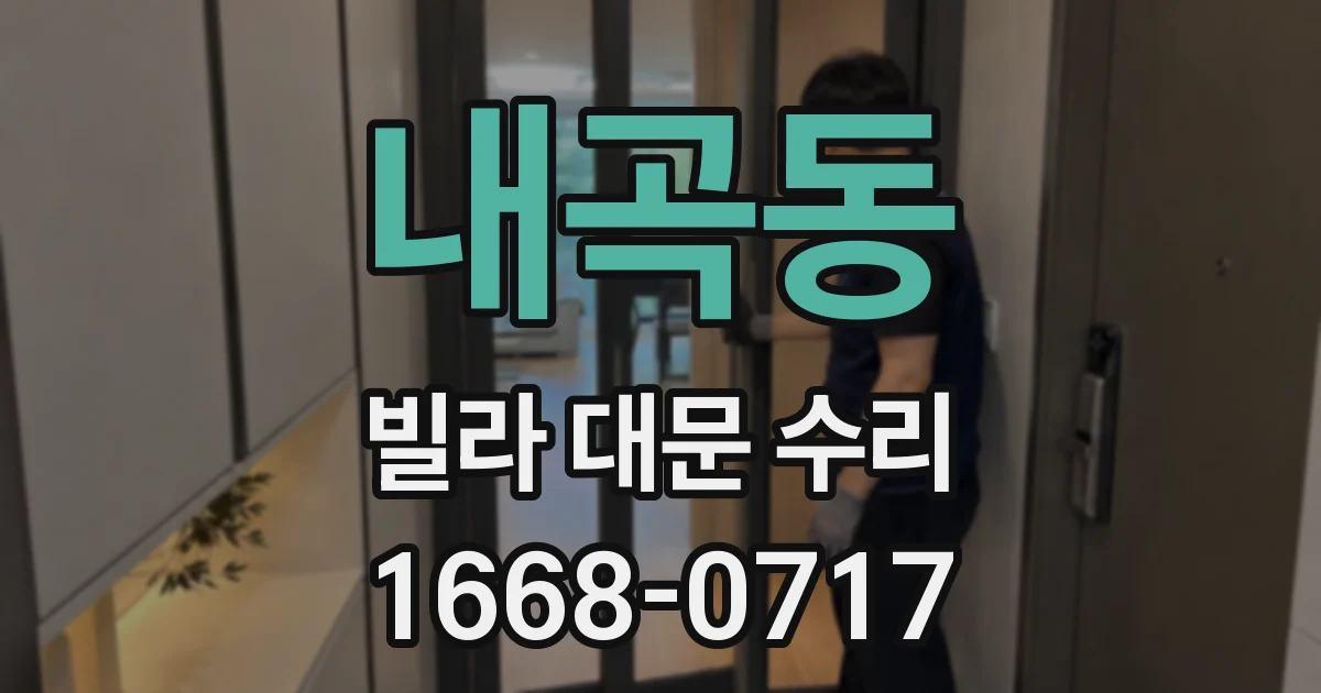 내곡동 빌라 대문 수리