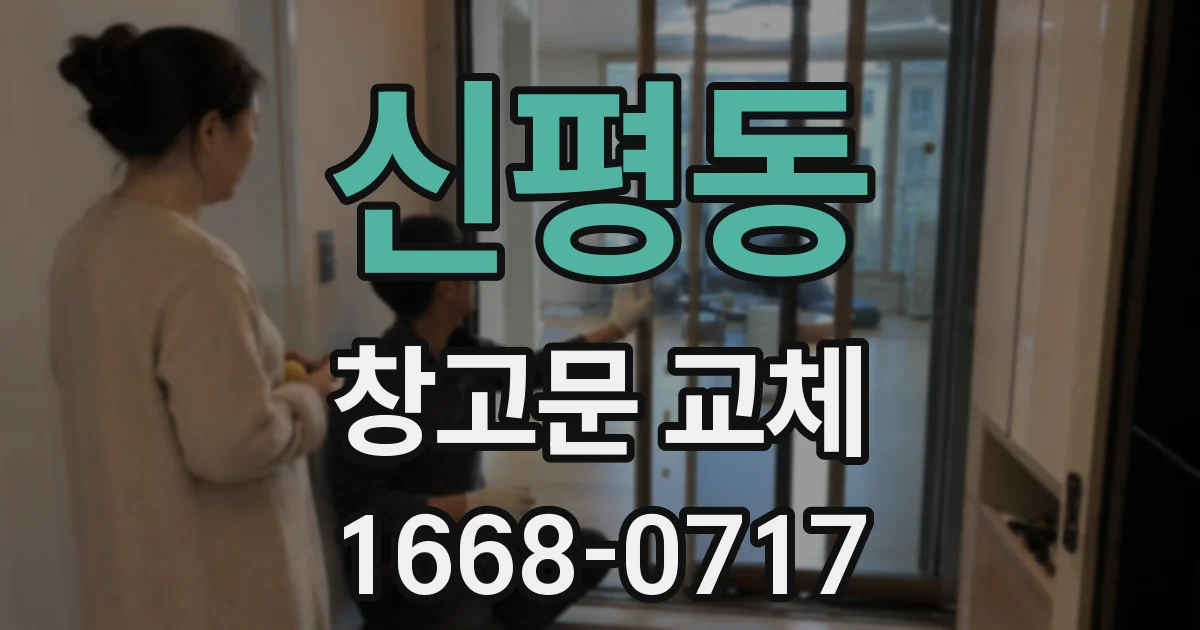 신평동 창고문 교체