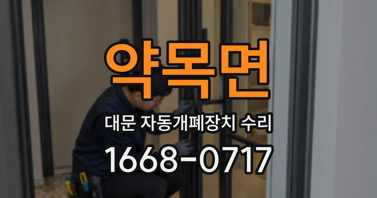 약목면 대문 자동개폐장치 수리