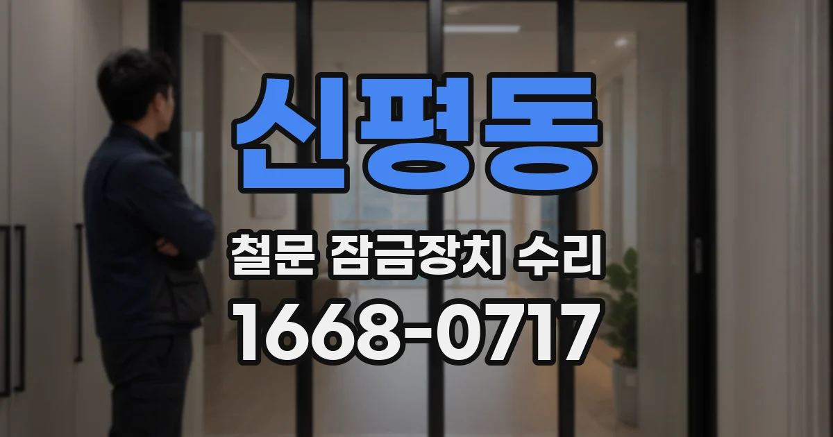 신평동 철문 잠금장치 수리