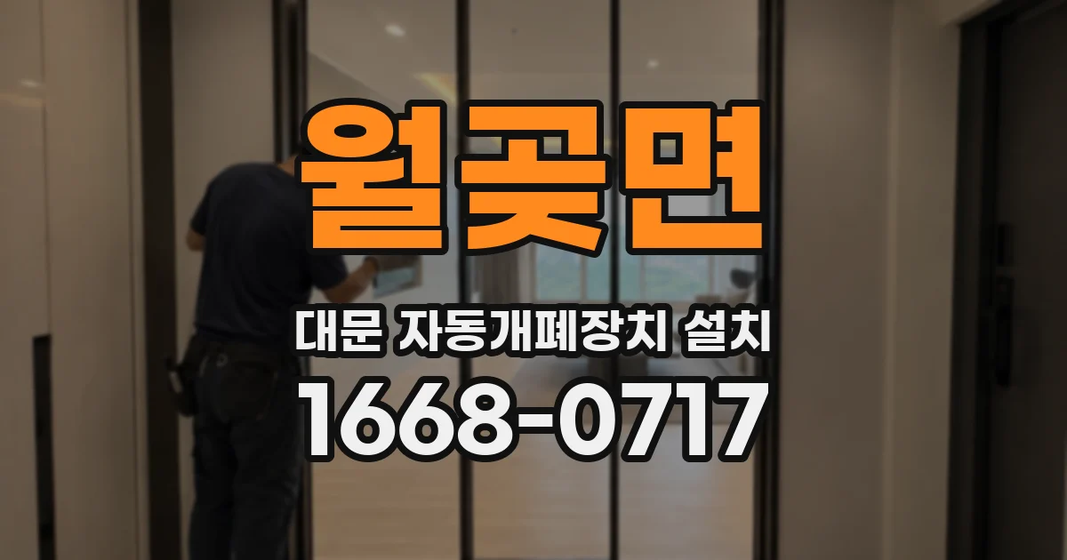 월곶면 대문 자동개폐장치 설치