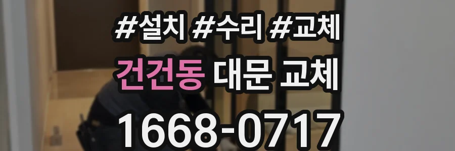 건건동 대문 교체