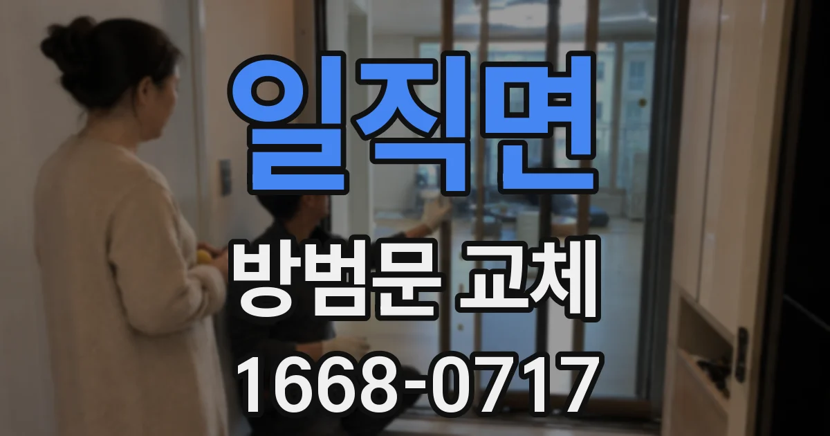 일직면 방범문 교체