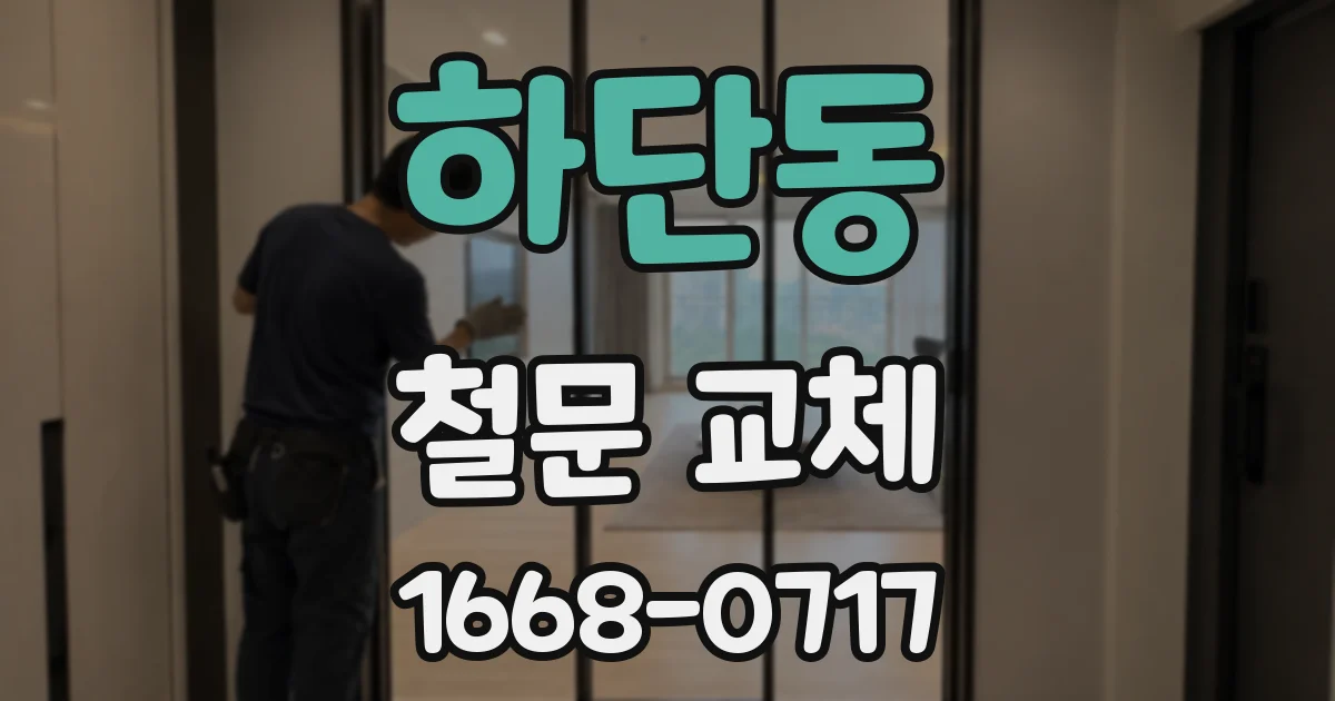 하단동 철문 교체